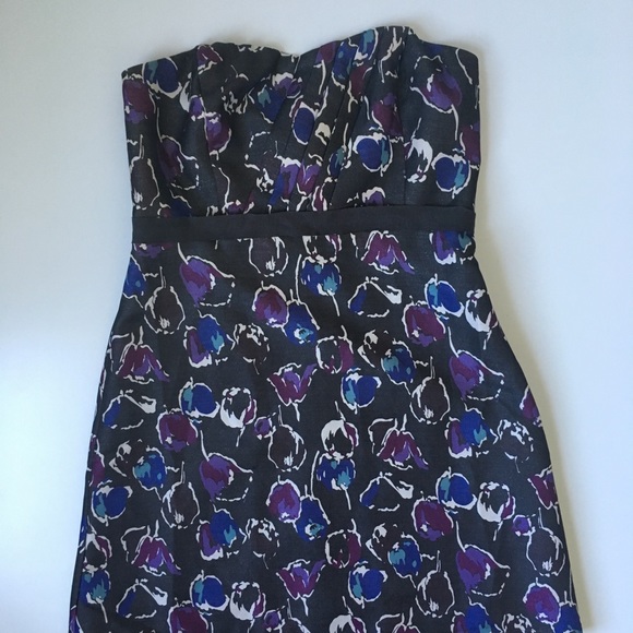 American Eagle Floral Strapless Sweetheart Dress - Picture 3 of 7